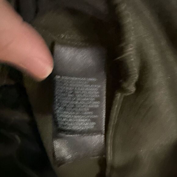 The Northface Full Zip Down Hooded Jacket Men's Size Small Green Black Multi - Picture 9 of 9